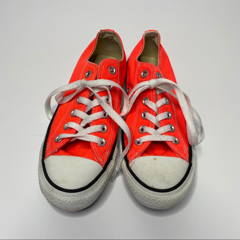 Neon orange Converse Womens size 7